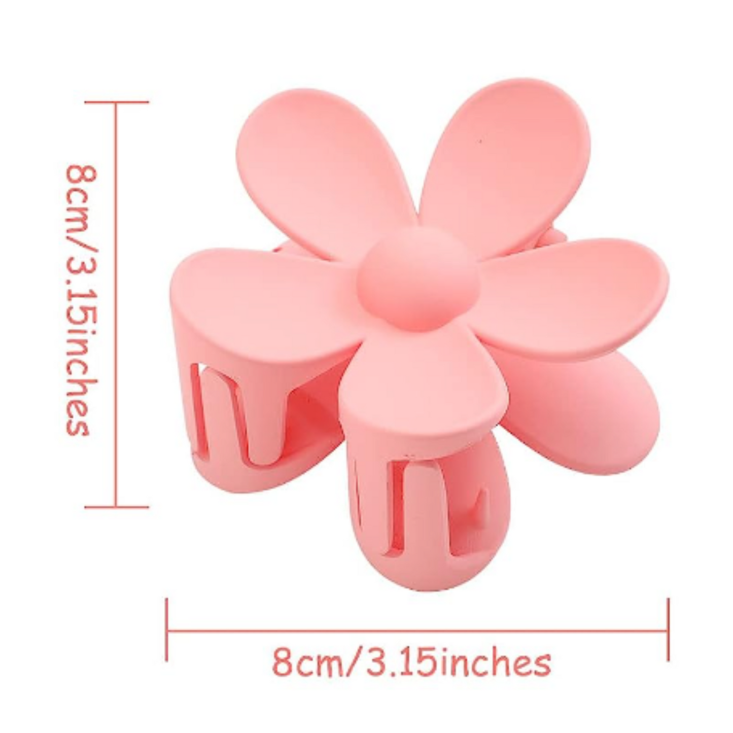 Actual sizing of large flower clip