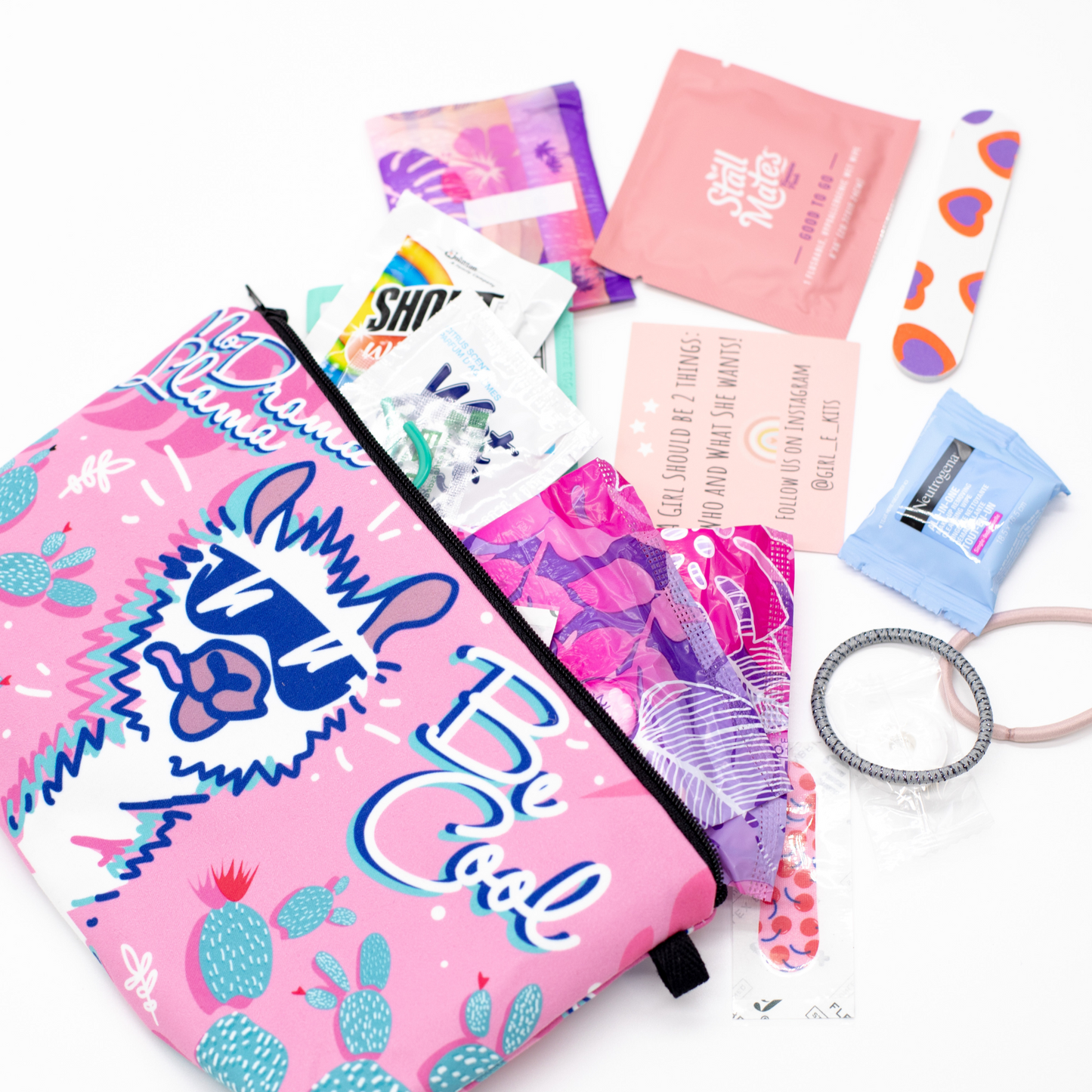 example of items inside the kit